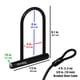 thumbnail image 3 of Candado Bike Lock Master Lock 7.25 U con cable en forma de bucle, 3 of 6