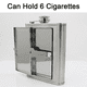 thumbnail image 3 of Petaca de acero inoxidable, frasco oculto a prueba de fugas con estuche para cigarrillos, 3 of 5