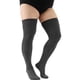 thumbnail image 1 of suxuMhao Estilo de Color Sólido Calcetines Grandes Talla Grande Calcetines Casuales Extragrandes, Medias sobre la Rodilla con Alta Elasticidad, Gris Oscuro, 3 Pares, Calcetines Elásticos hasta la, 1 of 2