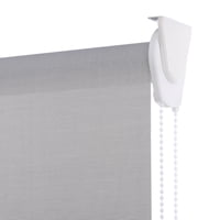 Bertex - Cortina Roller Sunscreen Gris Claro, Alto Ajustable Máximo De 240 Cm X Ancho A Elección Para Sala, Living, Oficina O Escritorio (130 Cm De Ancho X 240 Cm De Alto)