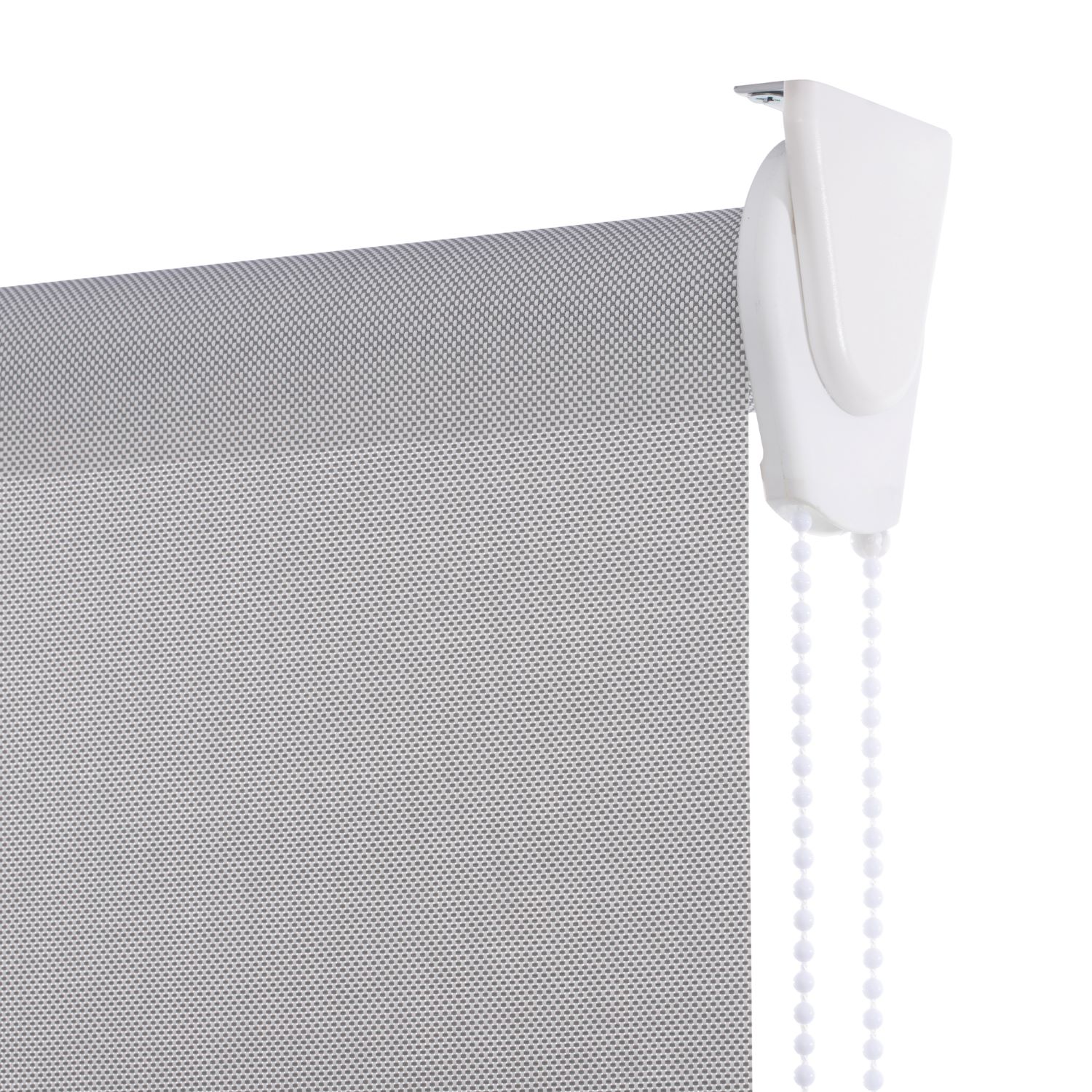 Bertex - Cortina Roller Sunscreen Gris Claro, Alto Ajustable Máximo De 170 Cm X Ancho A Elección Para Sala, Living, Oficina O Escritorio (205 Cm De Ancho X 170 Cm De Alto)