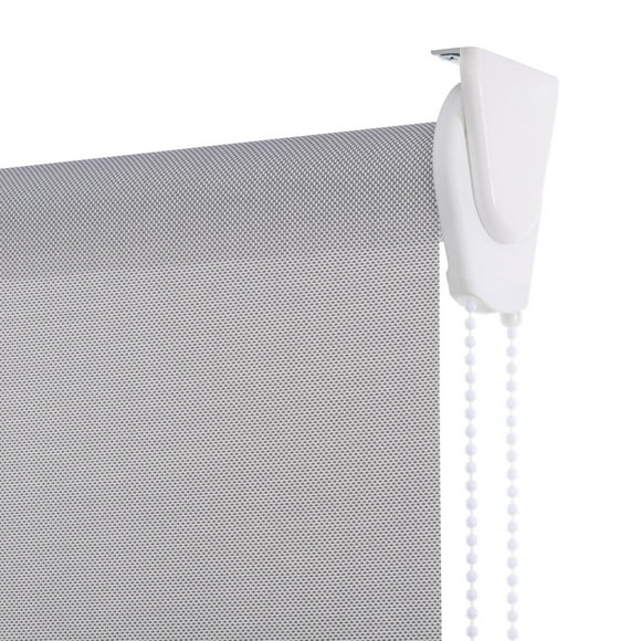 Cortina Roller Sunscreen Gris Claro, Alto Ajustable máximo de 170 cm x Ancho a Elección para Sala, Living, Oficina o Escritorio (95 cm de Ancho x 170 cm de Alto)