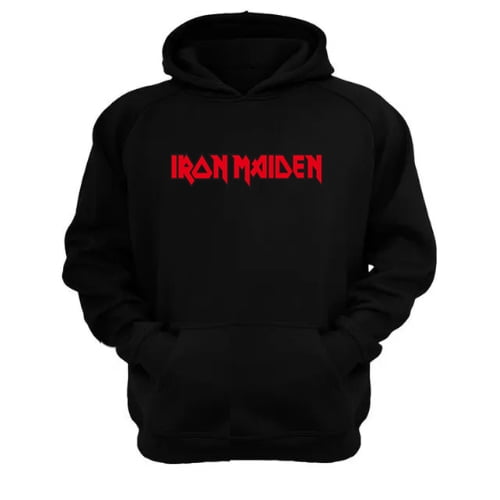 Polerón Canguro Iron Maiden Negro Talla S Unisex