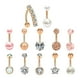 thumbnail image 3 of 12 Anillos Para El Ombligo, Joyería Para Piercing, Anillo Para El Ombligo Del Cuerpo, Colgante Para Mujer, 3 of 5