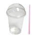 thumbnail image 1 of Vasos Plásticos Con Tapa Domo Y Bombilla Rosa/ 16oz (50 Unidades), 1 of 3