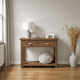 thumbnail image 3 of Arrimo "Dual Space" 2 Cajones Consola de Madera con Repisa - Café - 100x35x80 cm, 3 of 3