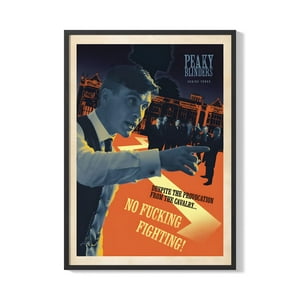 Creango - Cuadro Poster Enmarcado Peaky Blinders Diseño 2 Decorativo