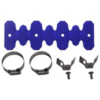 Magideal - Cubierta De Escudo Térmico De De Motocicleta, Cubierta Protectora De Tubo De Silenciador Flexible De Aislamiento Térmico De Silicona Universal Azul