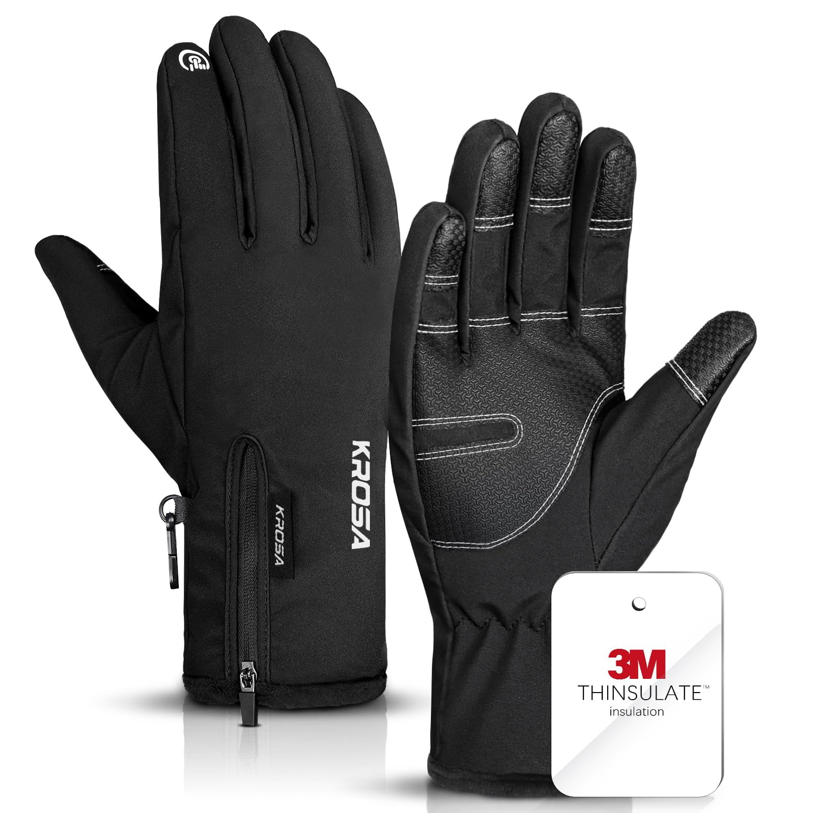 Guantes De Invierno Krosa 3m Thinsulate Impermeables Para Hombre Y Mujer