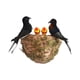 thumbnail image 5 of Nido de golondrina simulado, Nido de Pájaro Artificial, patio, escultura de pájaros hecha a mano, artesanías, bonsái, Nido de Pájaros de Pascua , pararse, 5 of 5
