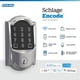 thumbnail image 2 of Smart WiFi Deadbolt Schlage Encode con borde Camelot Chrome, 2 of 9