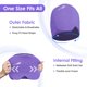 thumbnail image 4 of Gorra de gel refrigerante ComfiTech, tamaño grande, color morado, 4 of 6