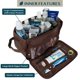 thumbnail image 2 of Neceser de viaje PAVILIA para hombre – Kit de afeitado Dopp, 2 of 7