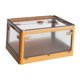 thumbnail image 4 of Contenedor De Caja De Almacenamiento Plegable De Plástico Apilable Para Armario De Oficina Amarillo, 4 of 5