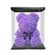 thumbnail image 2 of Oso De Flores Con Caja Adorable Decoración De Boda Navideña Para Amantes Mujeres Púrpura, 2 of 3
