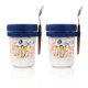 thumbnail image 1 of Recipiente para avena SMARCH Overnight Oats, 480 ml, juego de 2 unidades, color azul, 1 of 6