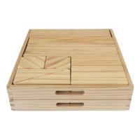 Seigard - Bandejas Con Bloques De Madera 32 Piezas