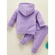 thumbnail image 4 of 2pcs Baby Girl Letter Pattern Hoodie & Laced Pants, 4 of 5