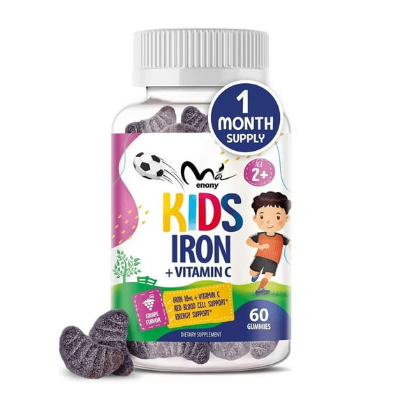 Kids Smart Iron Hierro Gomitas Con Vitamina C Para Niños 60u