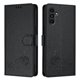 thumbnail image 1 of Funda tipo cartera FOXDOCK para Samsung Galaxy A04S con soporte, ranuras, RFID, diseño de gato, 1 of 5