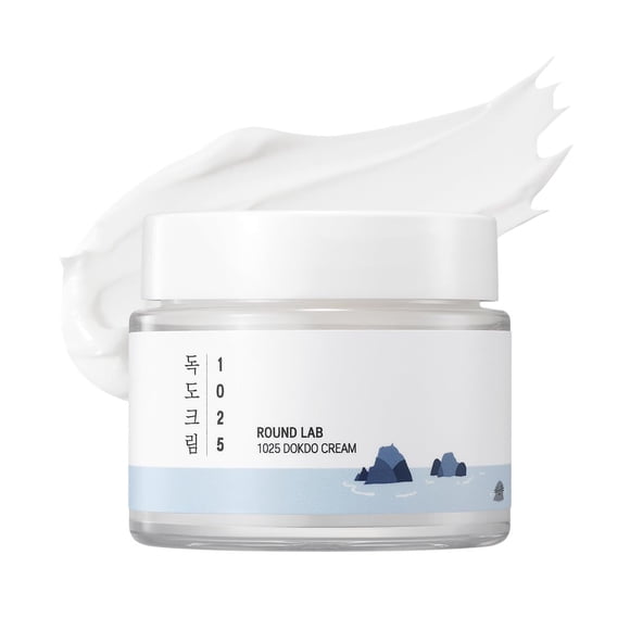 ROUND LAB 1025 Dokdo Cream 2.71 Fl Oz, hidratación profunda por 48 horas
