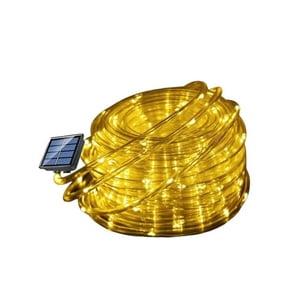 Click Ventas - Pack 2 Manguera Tubo Luz Led Solar Tubo Flexible 5 Metros Amarillo