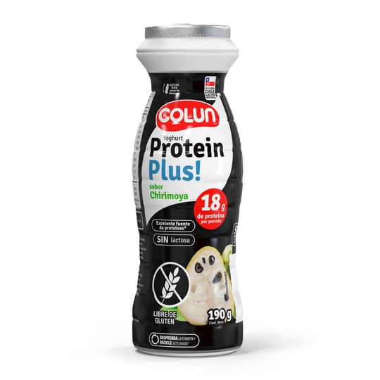 Yoghurt Protein Plus 18 Sabor Chirimoya Botella 190 g Colun