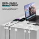 thumbnail image 2 of Organizador de cables WDBmla, paquete de 16 unidades, color blanco, 2 of 7