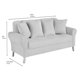 thumbnail image 5 of Sofa Lua 3 Cuerpos Más 2 Poltronas Felpa Gris, 5 of 5