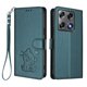 thumbnail image 1 of Motorola Signature 5G Funda Billetera de Gato, Verde Oscuro, 1 of 6