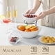 thumbnail image 3 of Juego para servir patatas fritas y salsas MALACASA de 2 niveles con soporte de metal, 3 of 8
