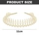 thumbnail image 2 of Diademas para el cabello para mujeres/niñas, diadema antideslizante, cómoda diadema con dientes de resina y peine., 2 of 5