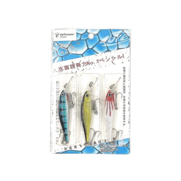 Kit de 3 Rápalas de Pesca Agua Dulce y Salada 8,5 cm