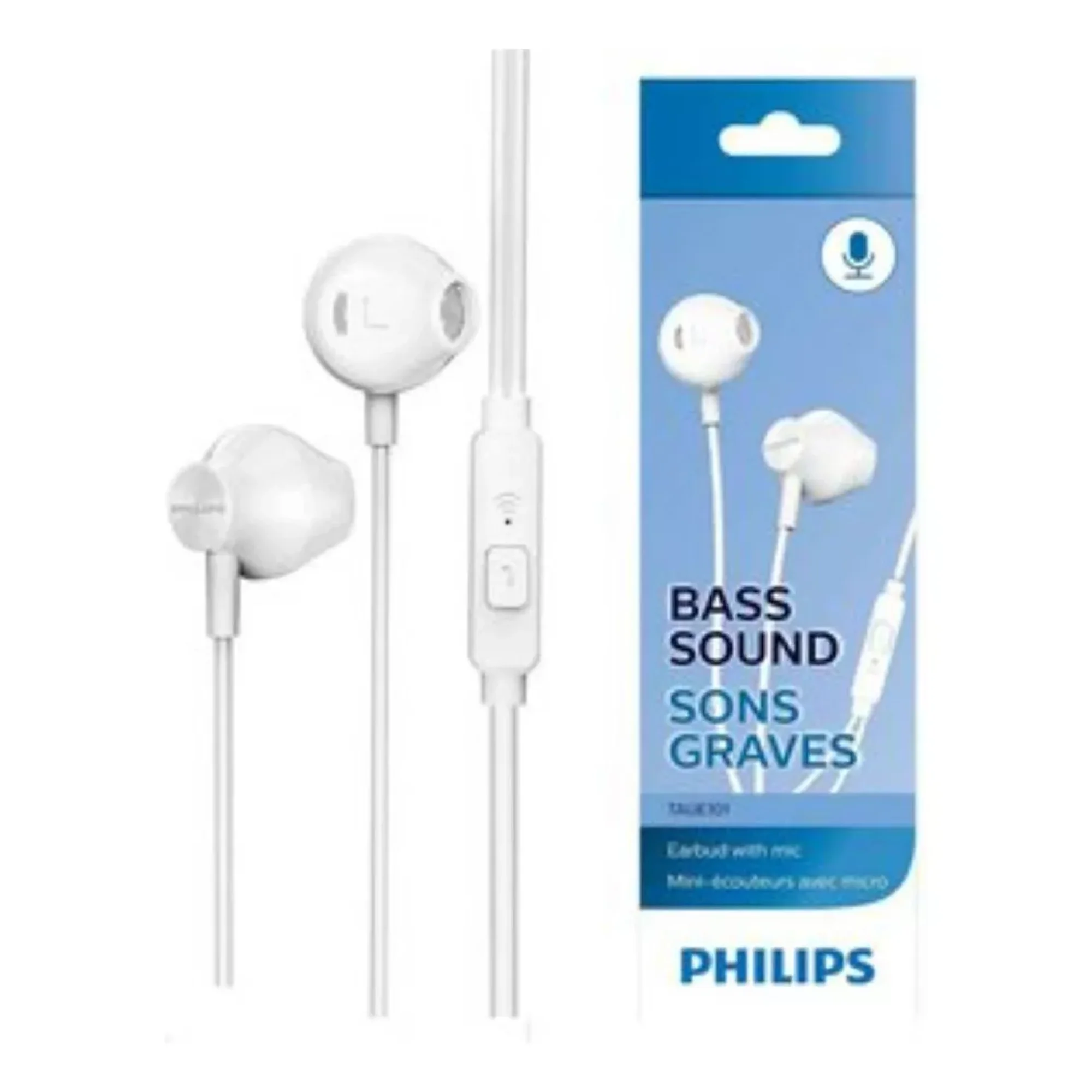 Center Web - Audifonos Philips Ergonómico Manos Libre Bajos Potentes T101