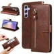 thumbnail image 5 of Funda con Cremallera para Samsung Galaxy M54 5G, Carcasa Cartera de Cuero PU con Soporte y Tarjetero, 5 of 6