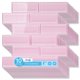 thumbnail image 1 of Azulejo tipo subway Art3d rosa estilo vidrio marino – Pack de 10, 1 of 9