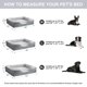 thumbnail image 4 of Cama para perros LEXTRO, sofá ortopédico grande con funda extraíble y lavable, 4 of 9