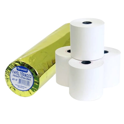Hand Made Modern - Pack 4 Rollos Papel Térmico 57Mm X 30Mt -