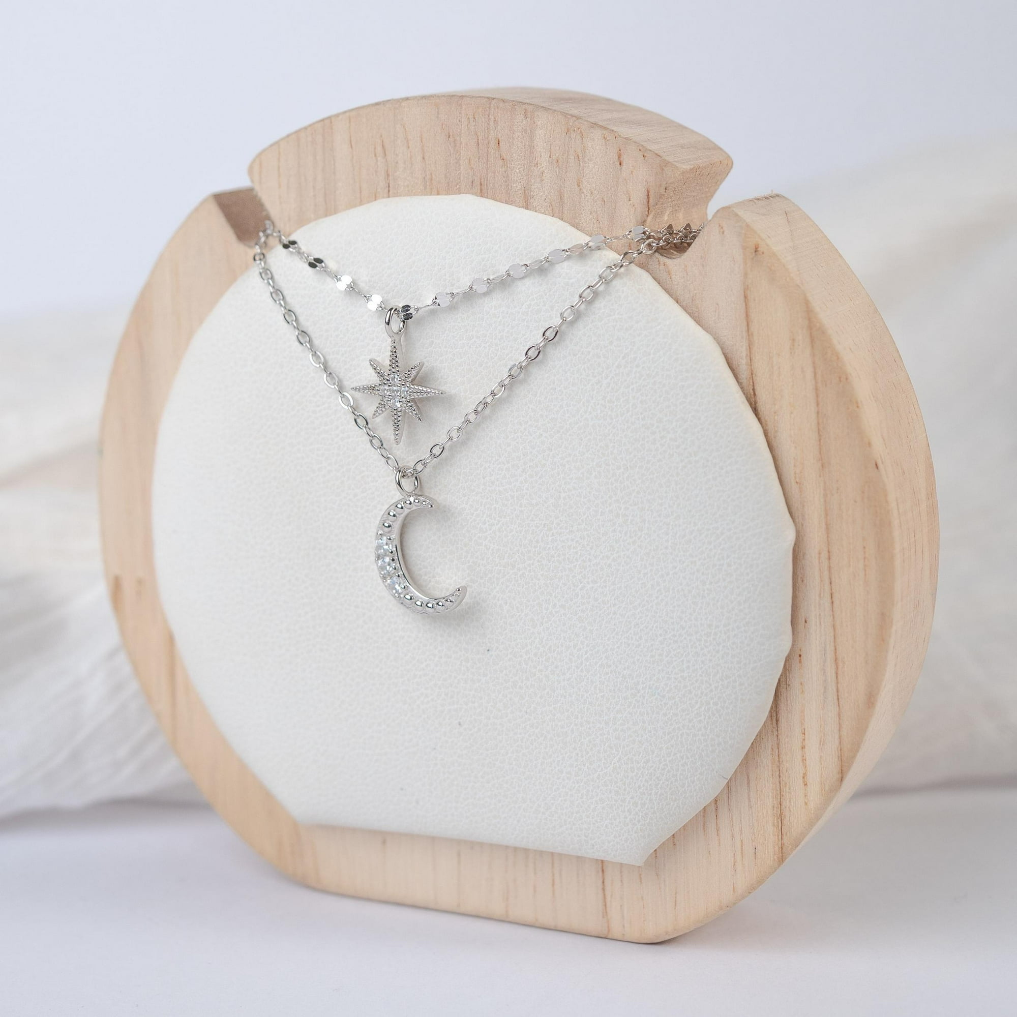 Silene - Collar Doble Media Luna Y Estrella