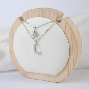 Silene - Collar Doble Media Luna Y Estrella