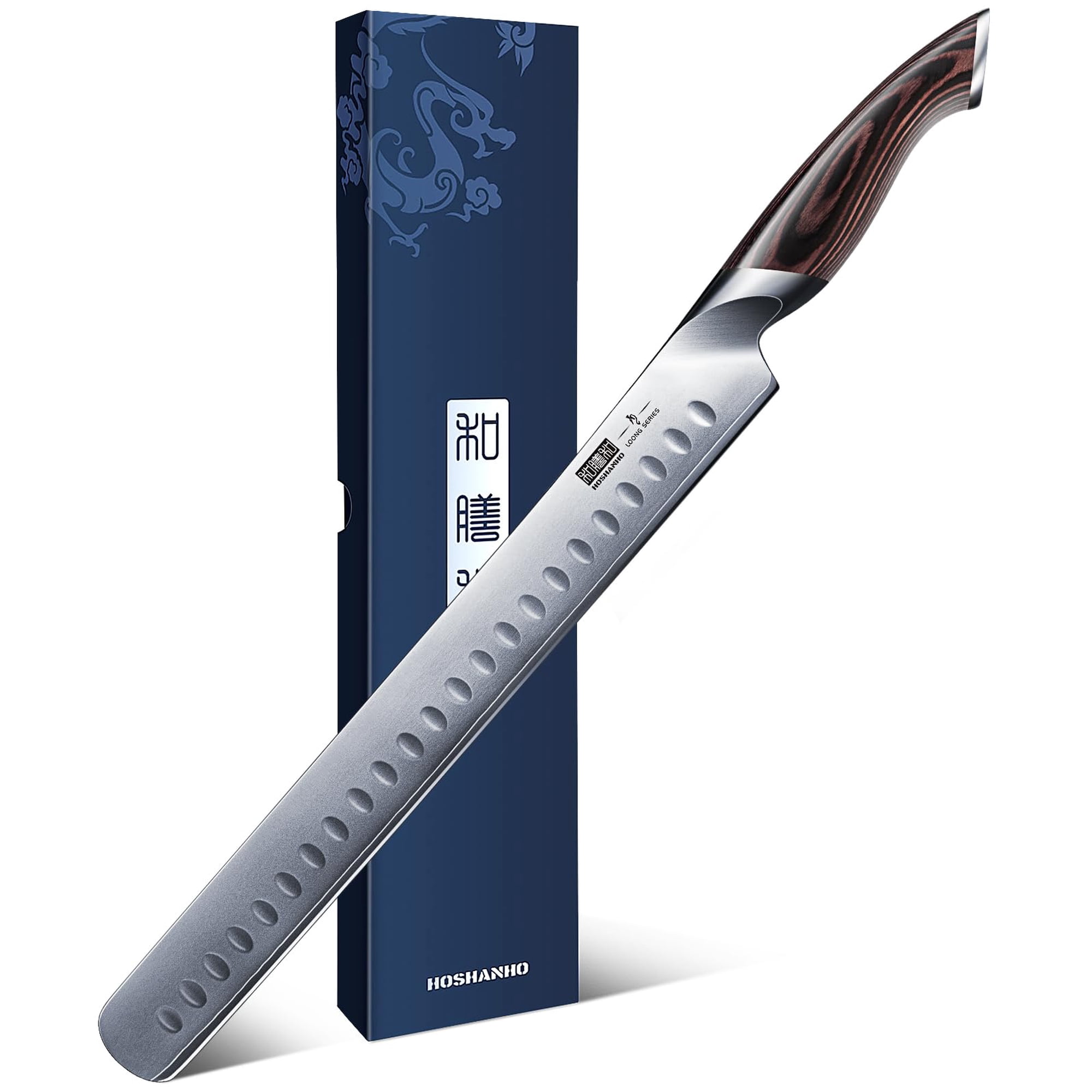 Cuchillo De Trinchar Hoshanho 30 Cm De Acero Con Alto Contenido De Carbono Japonés