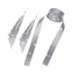 thumbnail image 4 of Lentejuelas De Metal Cuello Corbata Bufanda Borlas Largas Pendientes Colgantes Bohemia Para Ni?as Plata, 4 of 5