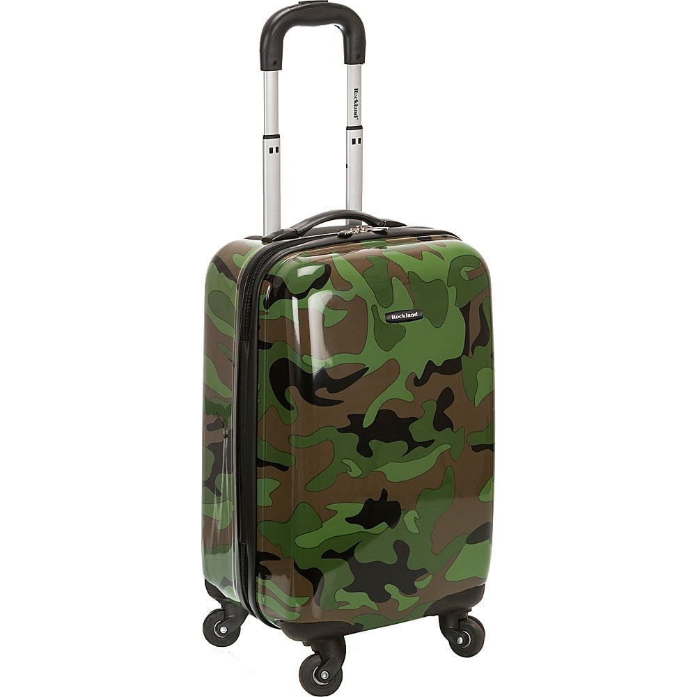 Rueda Giratoria Rígida Luggage Rockland Safari Camo De 20 Pulgadas