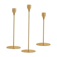 Bothyi - Taper Candle Holders Tall Home Decor Juego De 3 Candelabros Decorativos De Latón