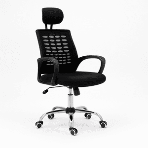 Tuspacehome.Cl - Silla Escritorio Aura Oficina Apoya Cabeza Negro Ergonomica