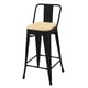 thumbnail image 2 of Piso Tolix Bajo Negro Madera 66 Cm, 2 of 4
