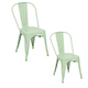 thumbnail image 1 of Pack 2 Sillas Tolix Metalica Resistente Para Exterior - Menta, 1 of 3