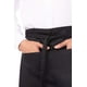 thumbnail image 2 of Servidor Apron Chef Works Half Bistro negro, paquete de 2, 2 of 3