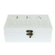 thumbnail image 2 of Caja para té de madera tallada blanca, 2 of 4