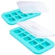 thumbnail image 1 of Moldes para congelador Souper Cubes, 30 ml, silicona, paquete de 2, color aguamarina, 1 of 3